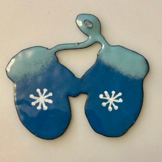 Blue Mittens Ornament