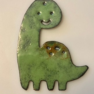 Green Dinosaur Ornament