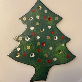 Christmas Tree with Bulbs Ornament