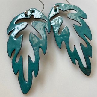 Tropical Leaf Earrings 2